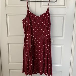 Red polka dot dress!